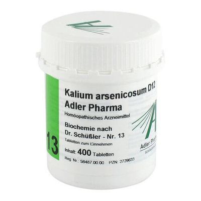 BIOCHEMIE Adler 13 Kalium arsenicosum D 12 Tabl.