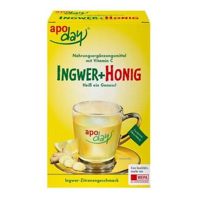 APODAY Ingwer+Honig+Vitamin C Pulver