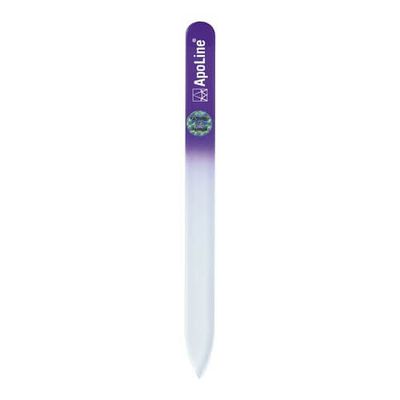 APOLINE Nagelfeile Glas 9 cm lila