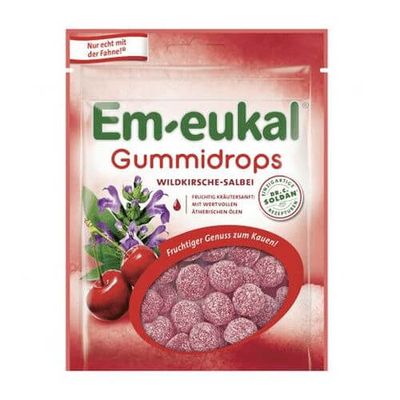 EM EUKAL Gummidrops Wildkirsche-Salbei zuckerhalt.