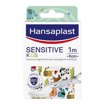 HANSAPLAST Sensitive Kinder Pflaster 6 cmx1 m