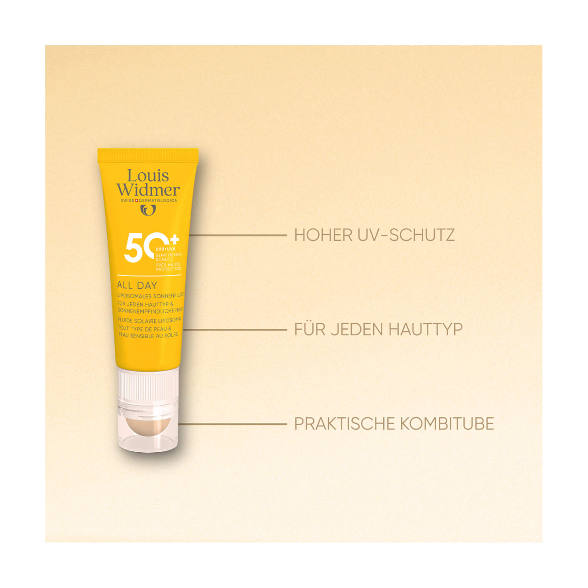 WIDMER Sun All Day UV 50+ mit Lippenpflege